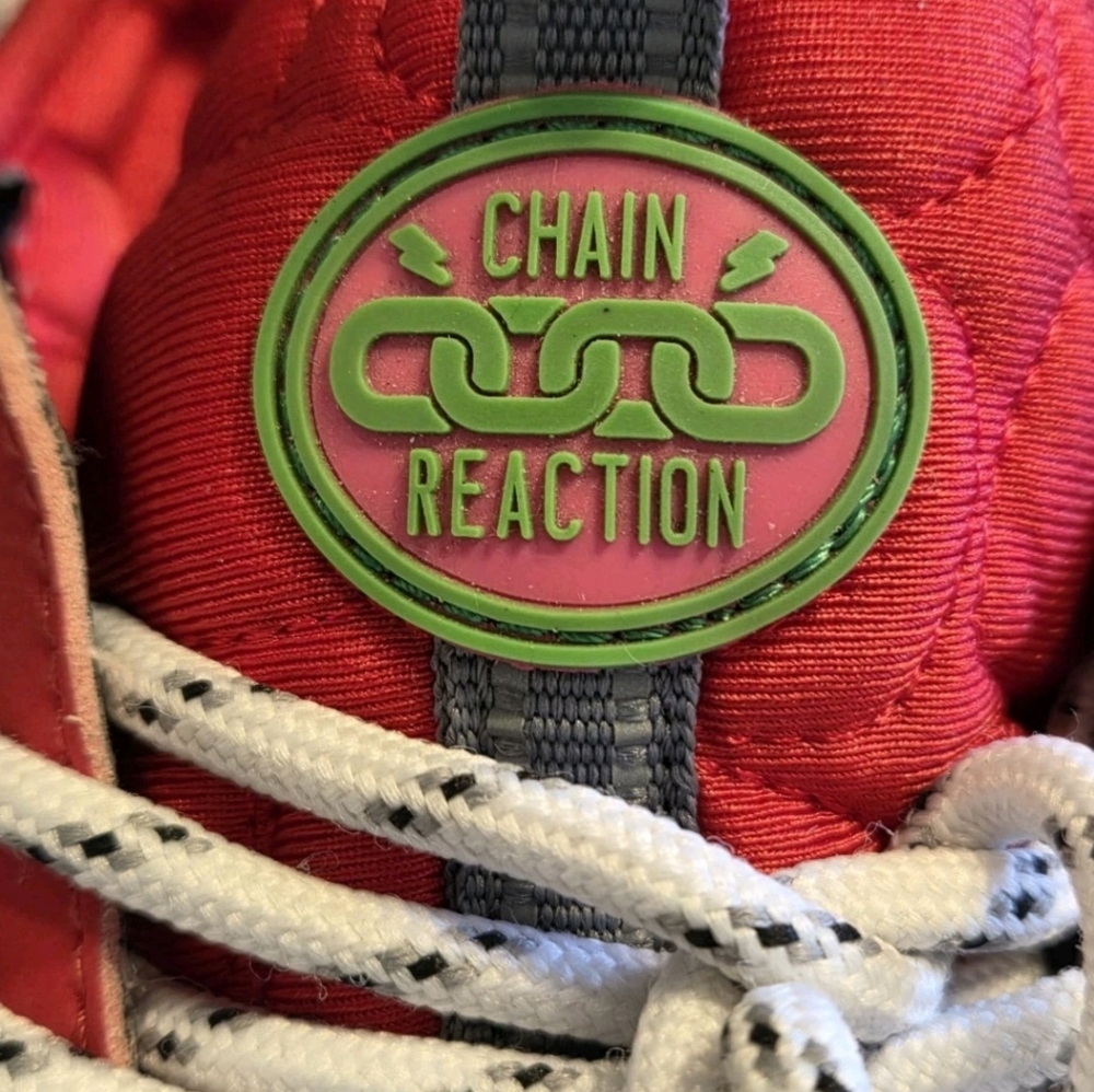 Versace Red & Blue Chain Reaction-Style Sneaker EU 45 US Mens Size 11.5 -12 - Picture 6 of 8